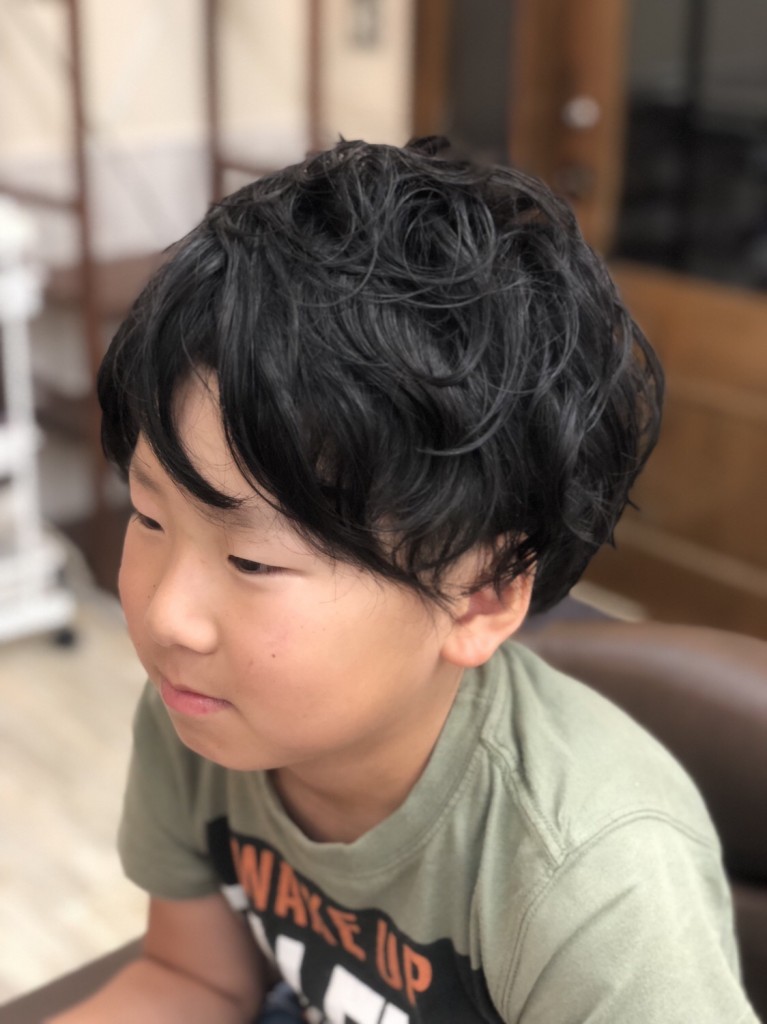 キッズパーマ やらせていただきました いわき市 内郷 Cut Club Vision カット倶楽部ビジョン